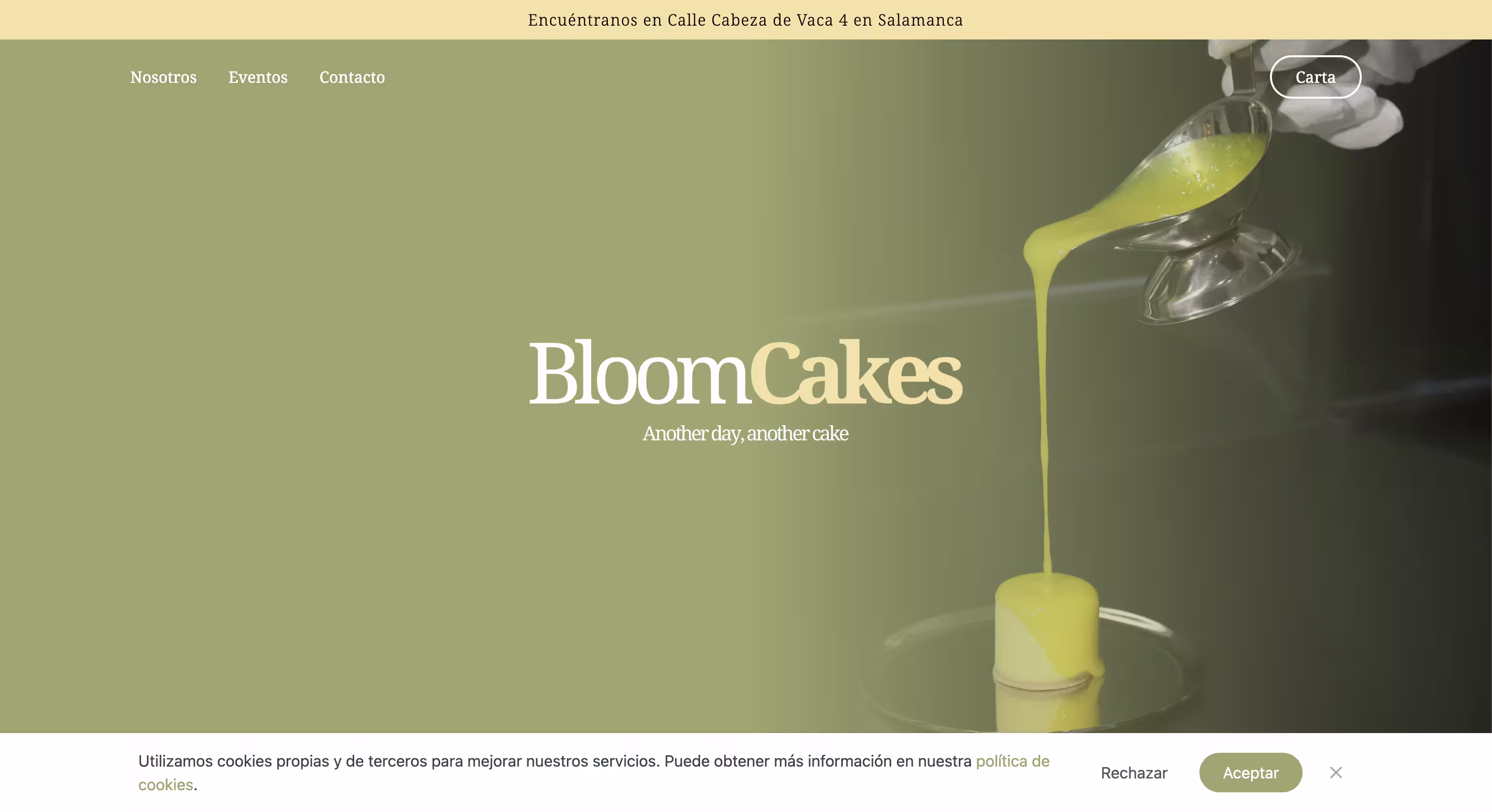 Captura del proyecto BloomCakes