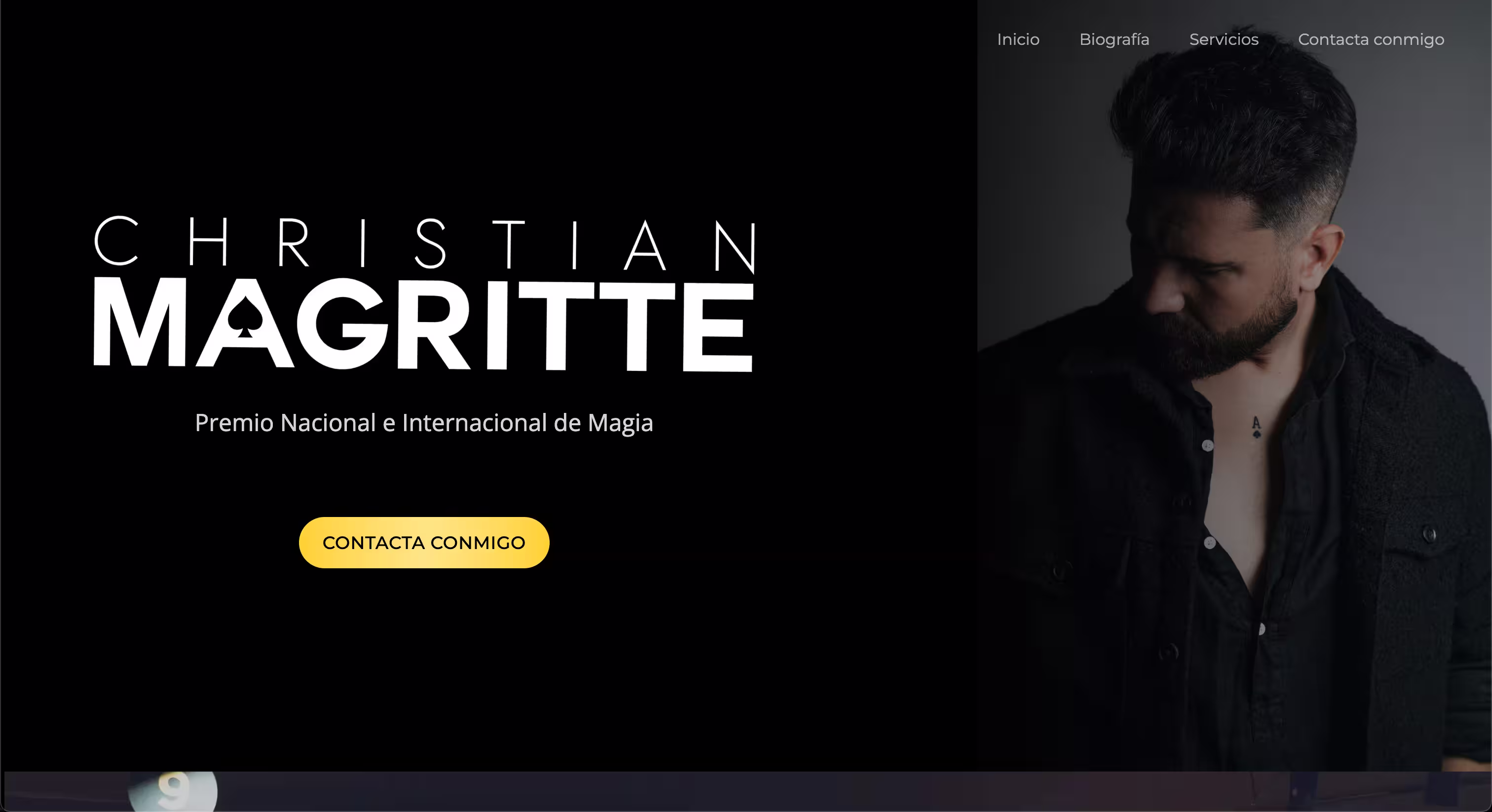 Captura del proyecto Christian Magritte